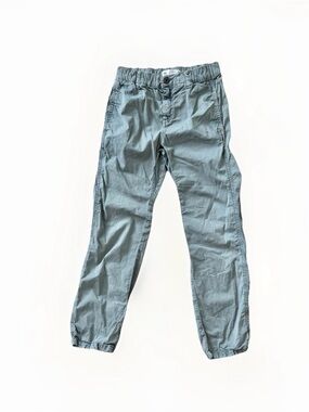 Zara Kids Sz 9 Boys Lightweight Straight Pants Green